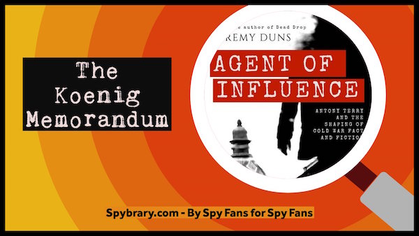 John Koenig reviews Jeremy Dun's Agent of Influence