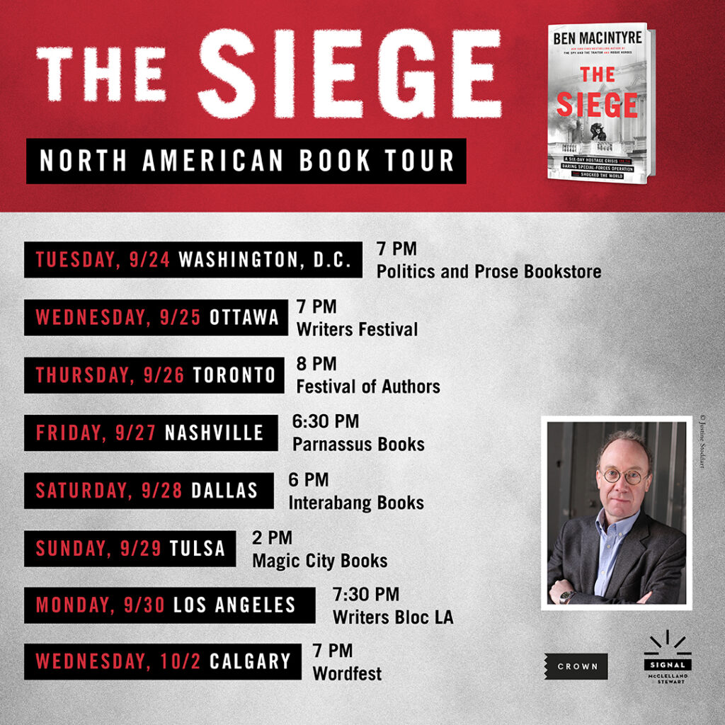 Ben Macintyre US Book Tour