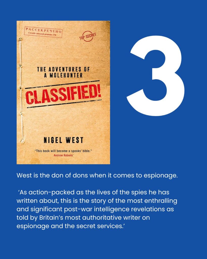 Best Spy History Books of 2024 - Classified! The Adventures of a Molehunter by Nigel West